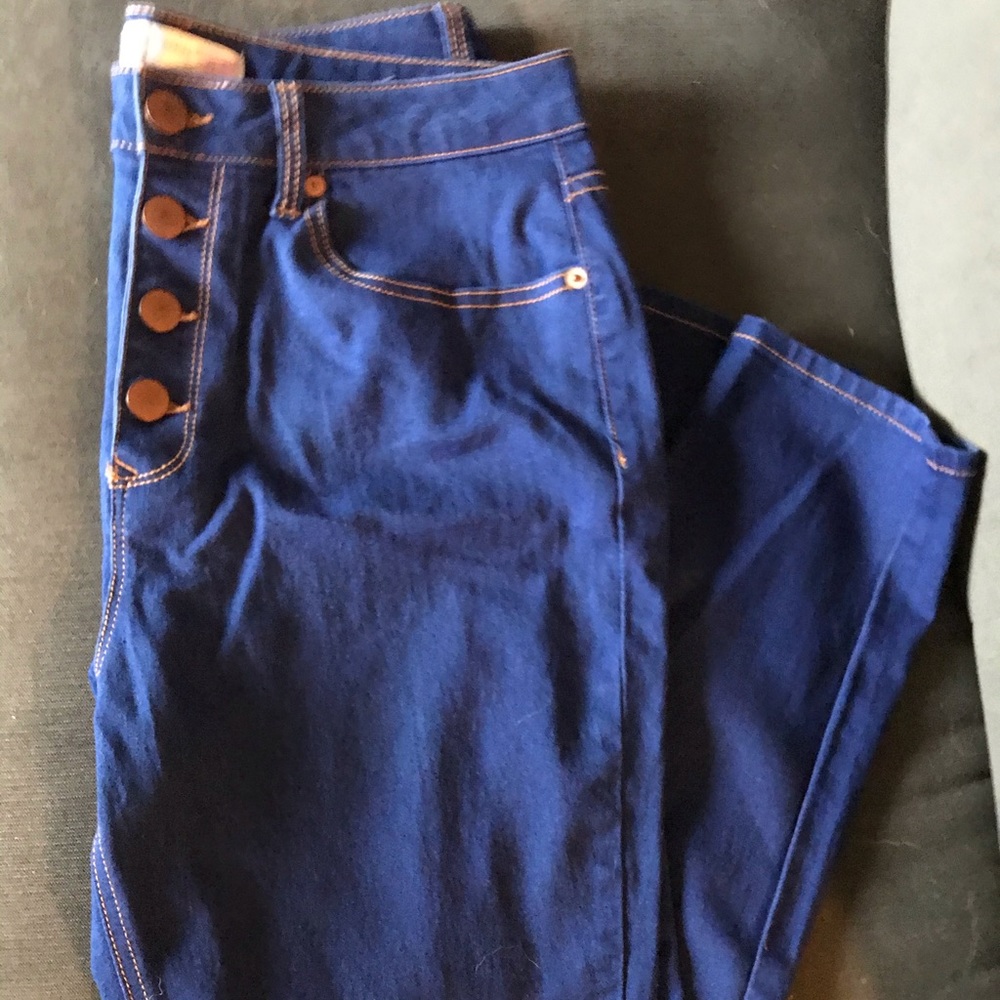 Mid rise skinny jeans